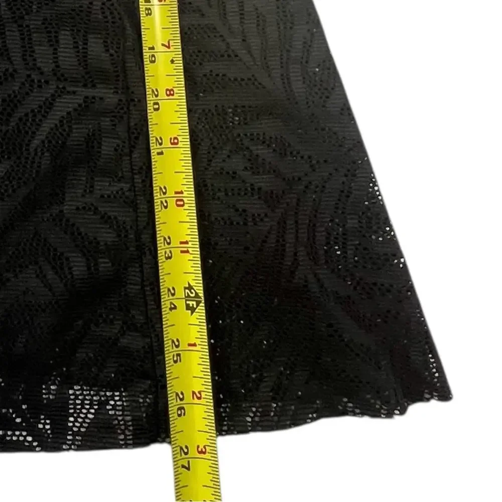 Babydoll Swimdress Size 12 One-Piece Swim Dress Black Crochet Swim Solutions NEW - Picture 7 of 13